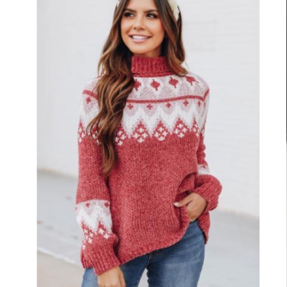 Believe This Is Real Red Sweater